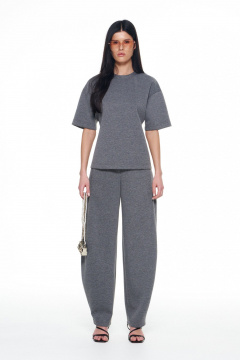 Брюки, футболка KaVaRi 8055 серый-меланж - фото 4