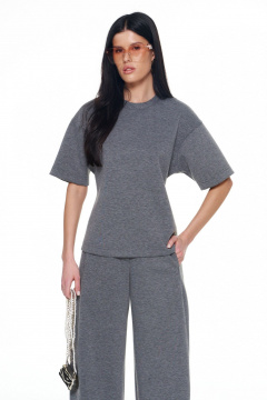 Брюки, футболка KaVaRi 8055 серый-меланж - фото 1