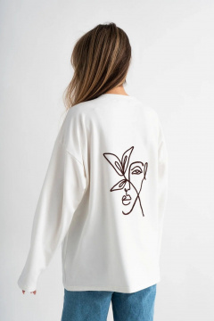 Лонгслив Mirolia 1225-20 кремовый - фото 2