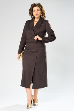 Жакет, юбка Rishelie 1013 шоколад - фото 1