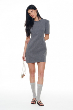 Платье KaVaRi 1143 серый-меланж - фото 2