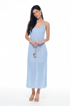 Платье KaVaRi 1144 голубой - фото 3