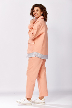 Брюки, рубашка Милора-стиль 1440 персиковый - фото 2