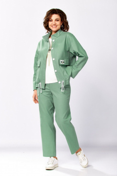 Брюки, бомбер, топ Милора-стиль 1444 мятный - фото 1