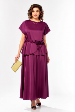 Блуза, юбка Ольга Стиль С-1010 фуксия - фото 1