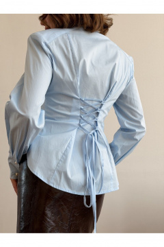 Блуза THE.WOMAN 0419 голубой - фото 3