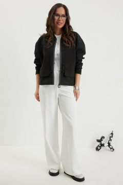 Брюки, бомбер Магия моды 2696 черный/молочный - фото 1