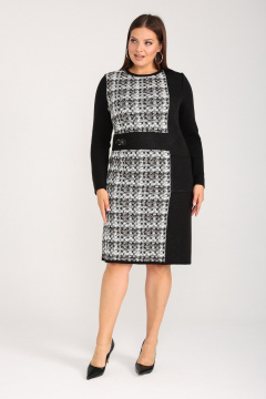 Платье BONADI 2037 черный-капучино - фото 4