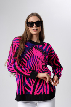 Джемпер BONADI BS23 черный-розовый - фото 3