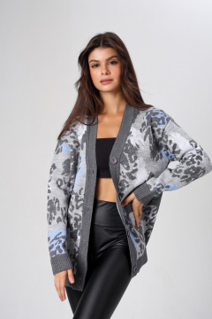 Кардиган BONADI BS43 серо-голубой - фото 2