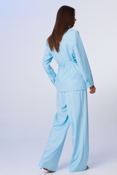 Брюки, жакет, пояс Ларс Стиль 1199/1 голубой - фото 4