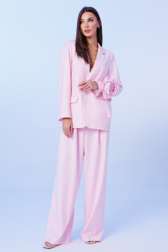 Брюки, жакет, пояс Ларс Стиль 1199 розовый - фото 3