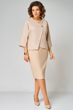 Жакет, юбка Мишель стиль 1346 бежевый - фото 4