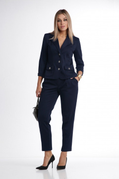 Брюки, жакет DOGGI 2848 т.синий - фото 1