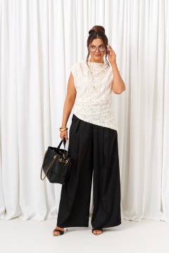 Блуза, брюки Beautiful&Free 6432 бело-черный - фото 3