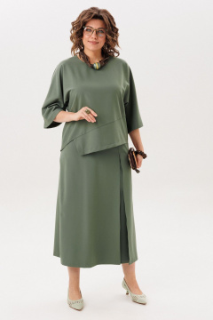 Блуза, кюлоты Anelli 1793.2 зеленый-холм - фото 1