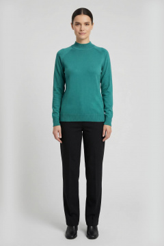 Демисезонный зеленый свитер реглан с двойной стойкой Полесье С3316-15 5С1754-Д43 170,176 испанский - фото 2