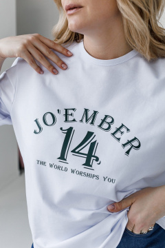 Футболка JoEmber 28 белый - фото 5