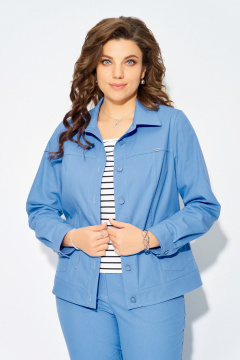 Брюки, джемпер, бомбер Fita 40112 голубой - фото 4