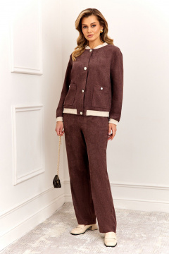 Брюки, бомбер AGATTI 5992-1 кофейный - фото 1