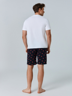 Футболка, шорты Mark Formelle 591051/25-5876ПП-0 белый_боксерские_перчатки_на_черном_3_сл_на_пол - фото 2