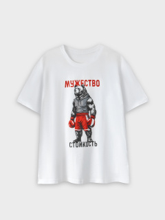 Футболка, шорты Mark Formelle 591051/25-5876ПП-0 белый_боксерские_перчатки_на_черном_3_сл_на_пол - фото 3