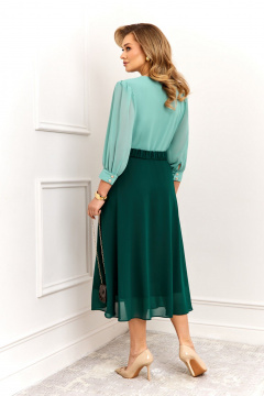 Платье AGATTI 6001-1 бирюзово-изумрудный - фото 5