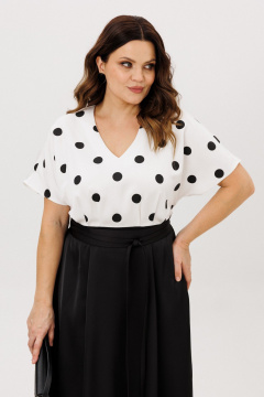 Платье ANIDEN 721-3 черно-белый - фото 4