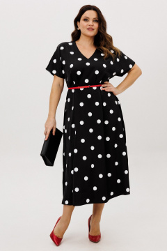 Платье ANIDEN 721-4 черно-белый - фото 3