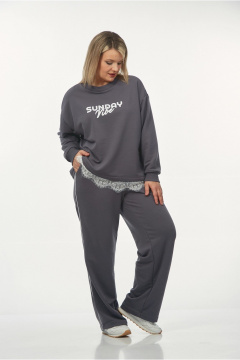 Джемпер OVERYOU М240 графит - фото 2