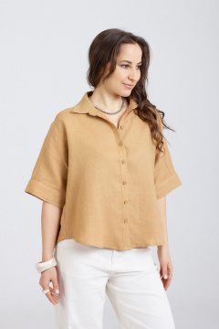 Блуза Mirolia 1285 горчица - фото 4