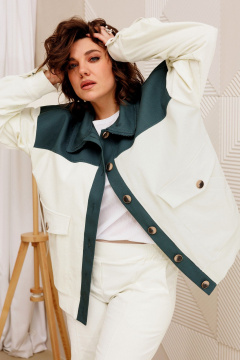 Бомбер BegiModa 2018 молочный - фото 2