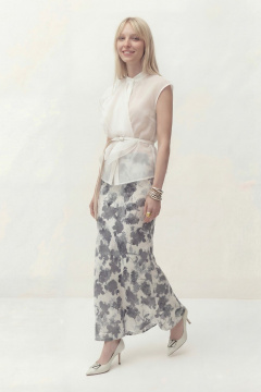 Юбка Lokka 1847 белый/серый - фото 5
