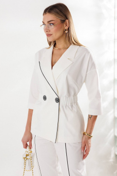 Брюки, жакет Anastasia м-1332 молочный - фото 5