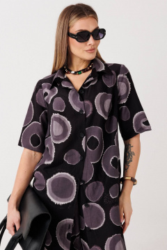 Блуза, брюки Anastasia м-1335 черный - фото 2