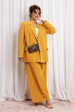 Брюки, жакет Anastasia м-1337 горчица - фото 1