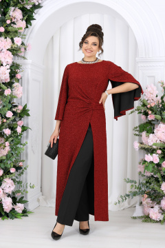 Брюки, туника Ninele 6084 красный - фото 2