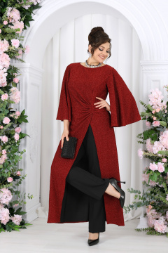 Брюки, туника Ninele 6084 красный - фото 4