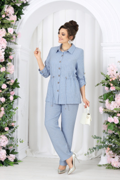 Брюки, джемпер, жакет Ninele 7463 голубой - фото 5