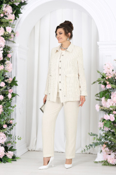 Брюки, джемпер, жакет Ninele 7463 молочный - фото 3