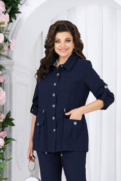 Брюки, джемпер, жакет Ninele 7492 темно-синий - фото 4