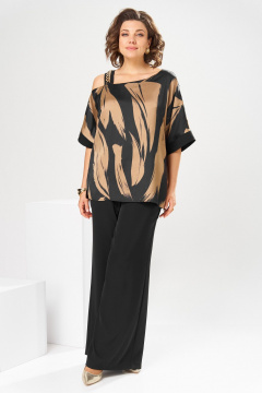 Блуза, брюки Romanovich Style 2-2884 коричневый - фото 4