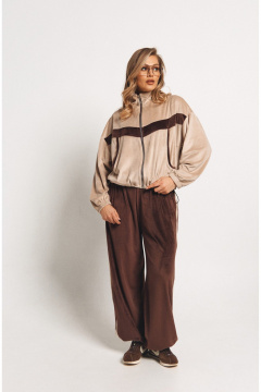 Брюки, джемпер Verita 2449 молочный+шоколад - фото 4