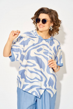 Брюки, туника Liliana 1438Л голубой - фото 4