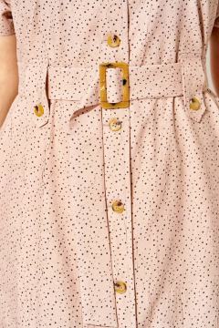 Платье Liliana 1521 кофе_горох - фото 3