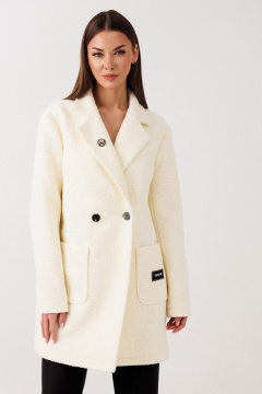 Пальто V&N Fashion 1116 бежевый - фото 3