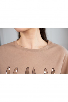 Футболка, шорты Купалинка 38002G.158-164 к.беж,клетка - фото 3