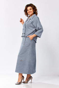 Жакет, юбка ZigzagStyle 608 серо-голубой - фото 5