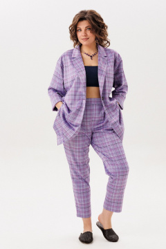 Брюки, жакет Anelli 1706 лавандовая_история - фото 5