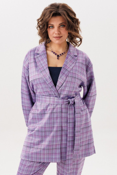 Брюки, жакет Anelli 1706 лавандовая_история - фото 2
